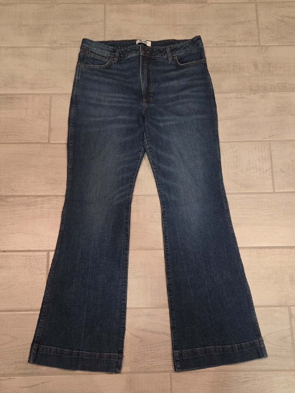 Wrangler Retro High Rise Trouser Women's Size 32x34 Flare Stretch
